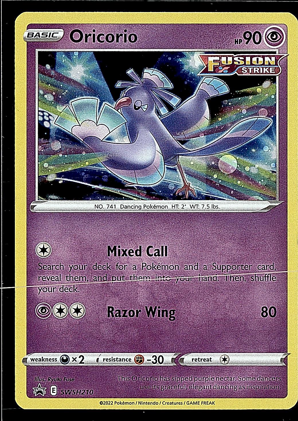 SWSH: Sword & Shield Promo Cards #SWSH210 Oricorio