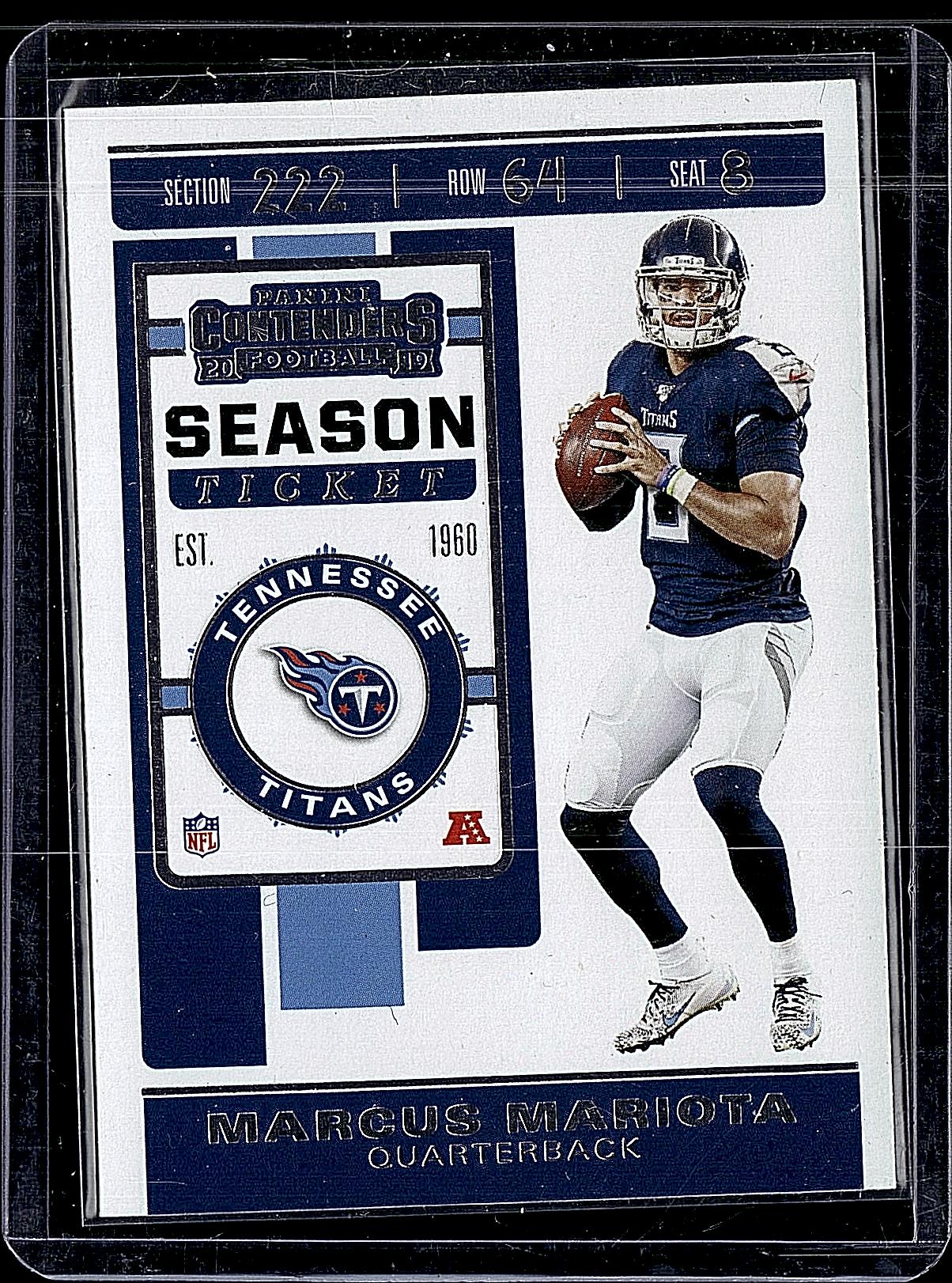 2019 Panini Contenders #27 Marcus Mariota