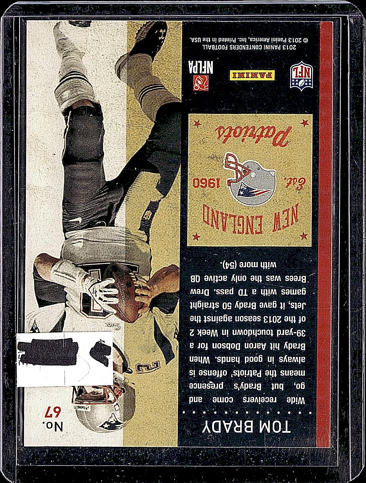 2013 Panini Contenders #67 Tom Brady