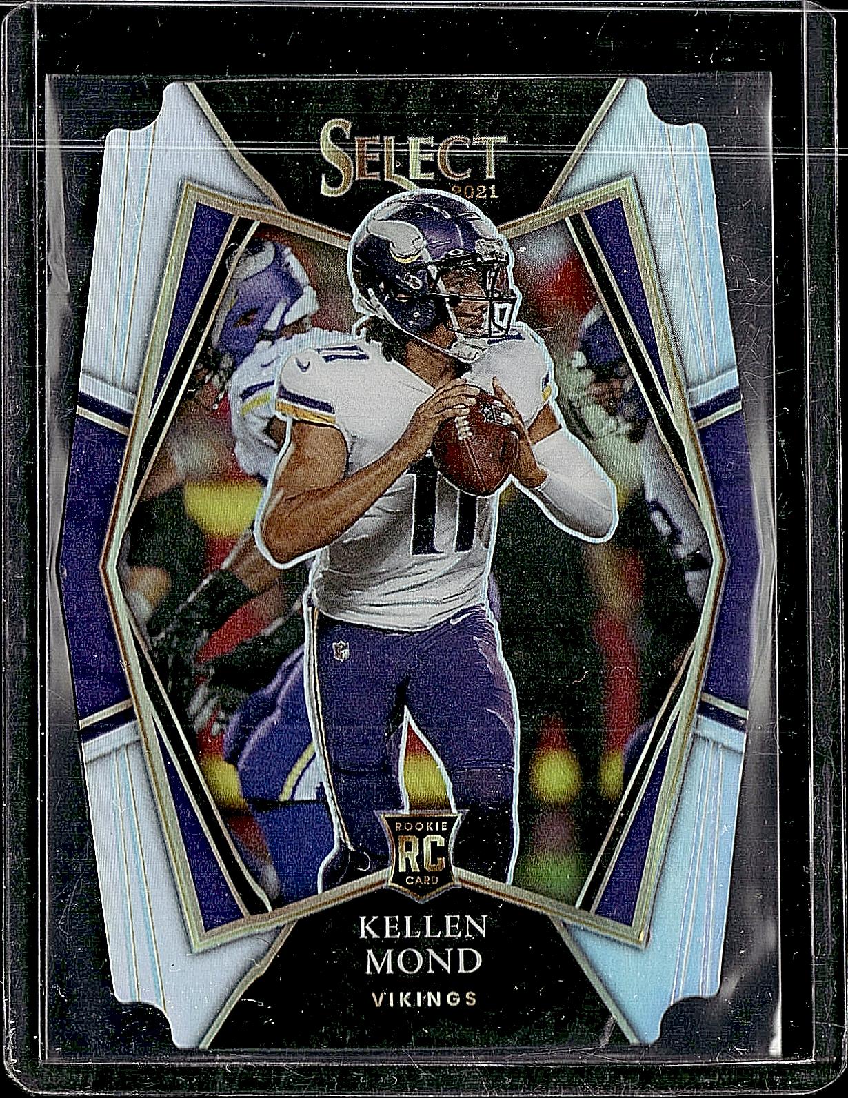 2021 Panini Select #164 Kellen Mond Silver Prizm Die Cut