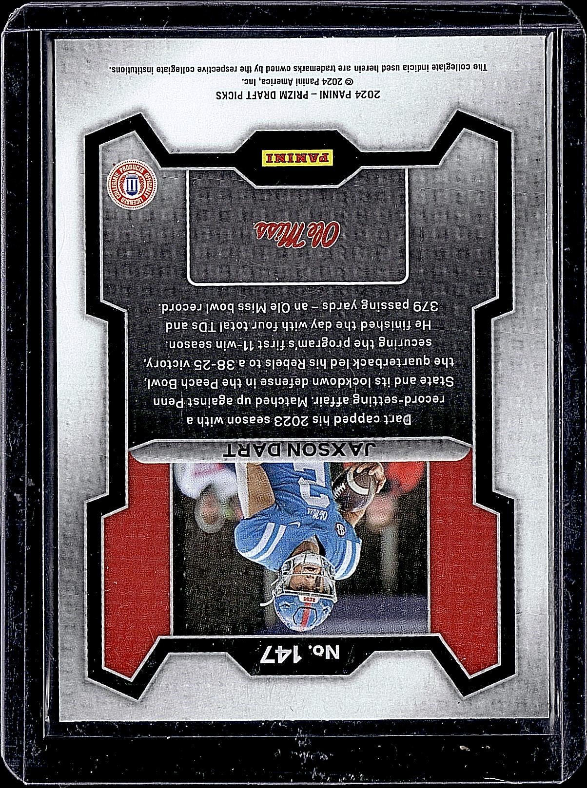 2024 Panini Prizm Draft Picks #147 Jaxson Dart