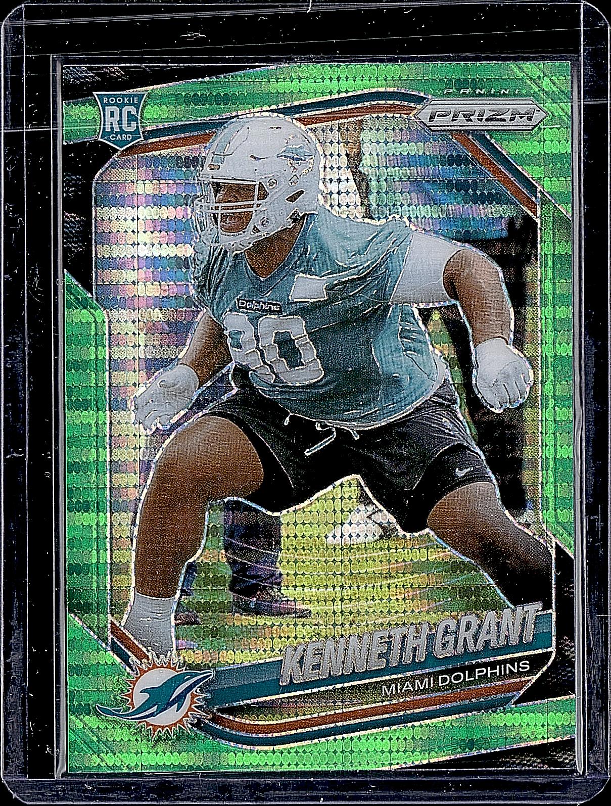 2025 Panini Prizm #374 Kenneth Grant Neon Green Pulsar