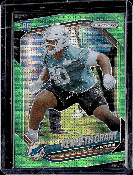 2025 Panini Prizm #374 Kenneth Grant Neon Green Pulsar