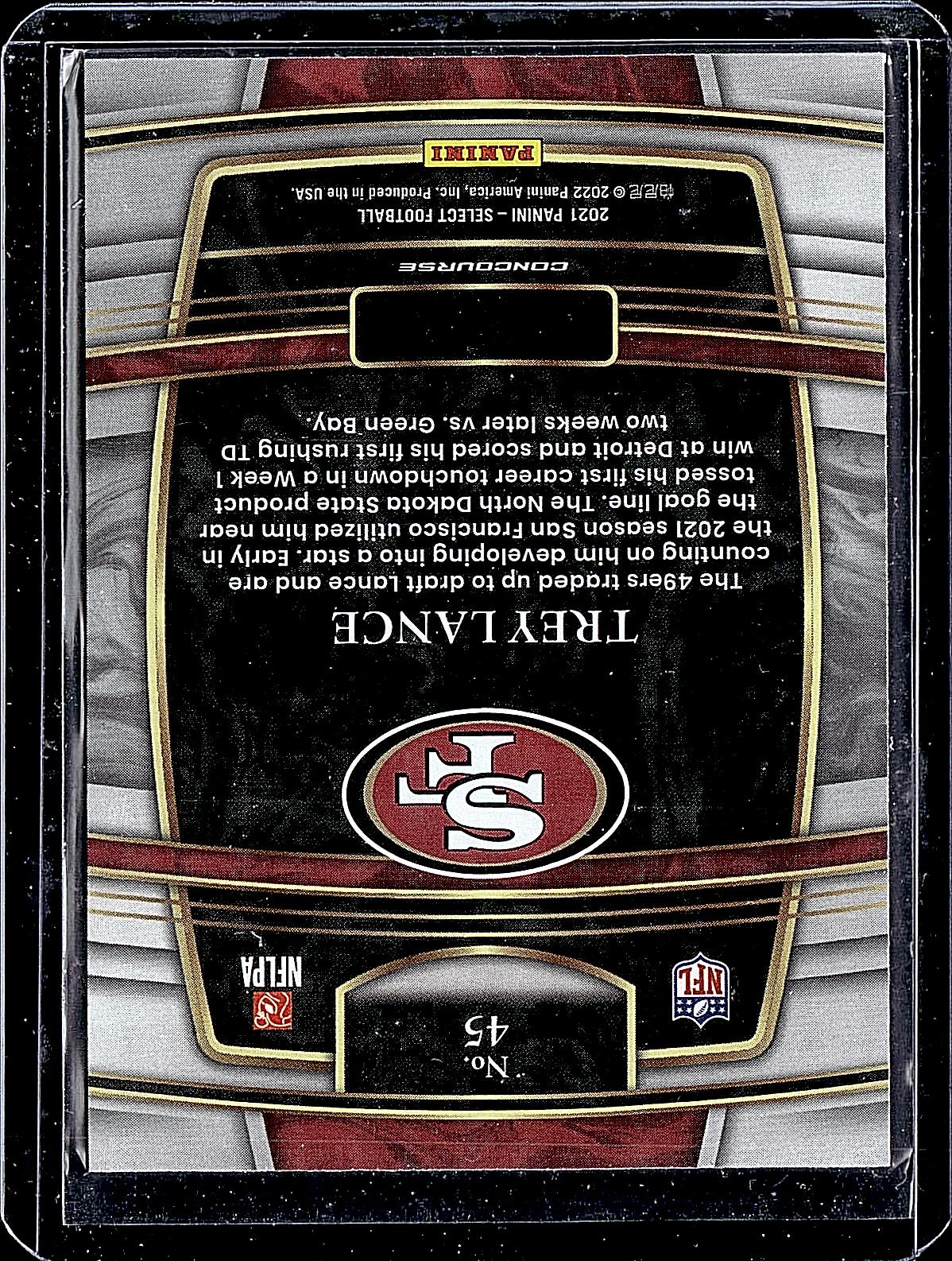 2021 Panini Select #45 Trey Lance