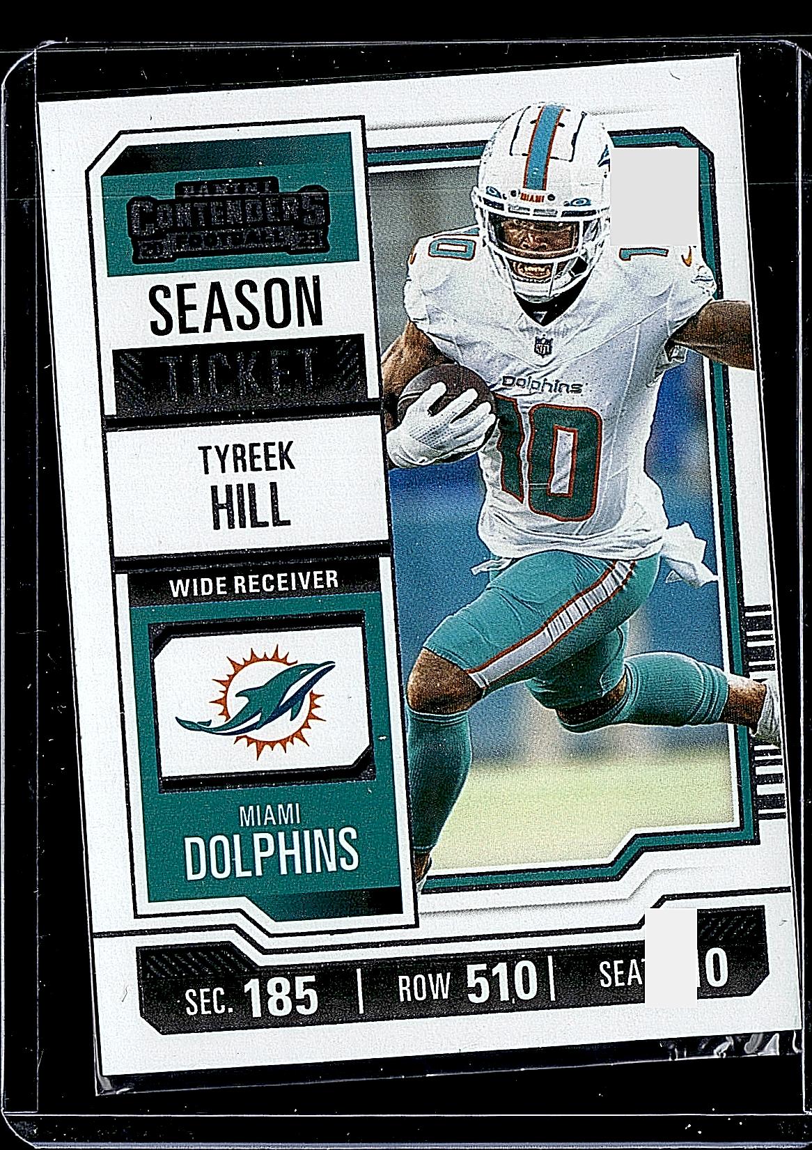 2023 Panini Contenders #65 Tyreek Hill Game Ticket Orange