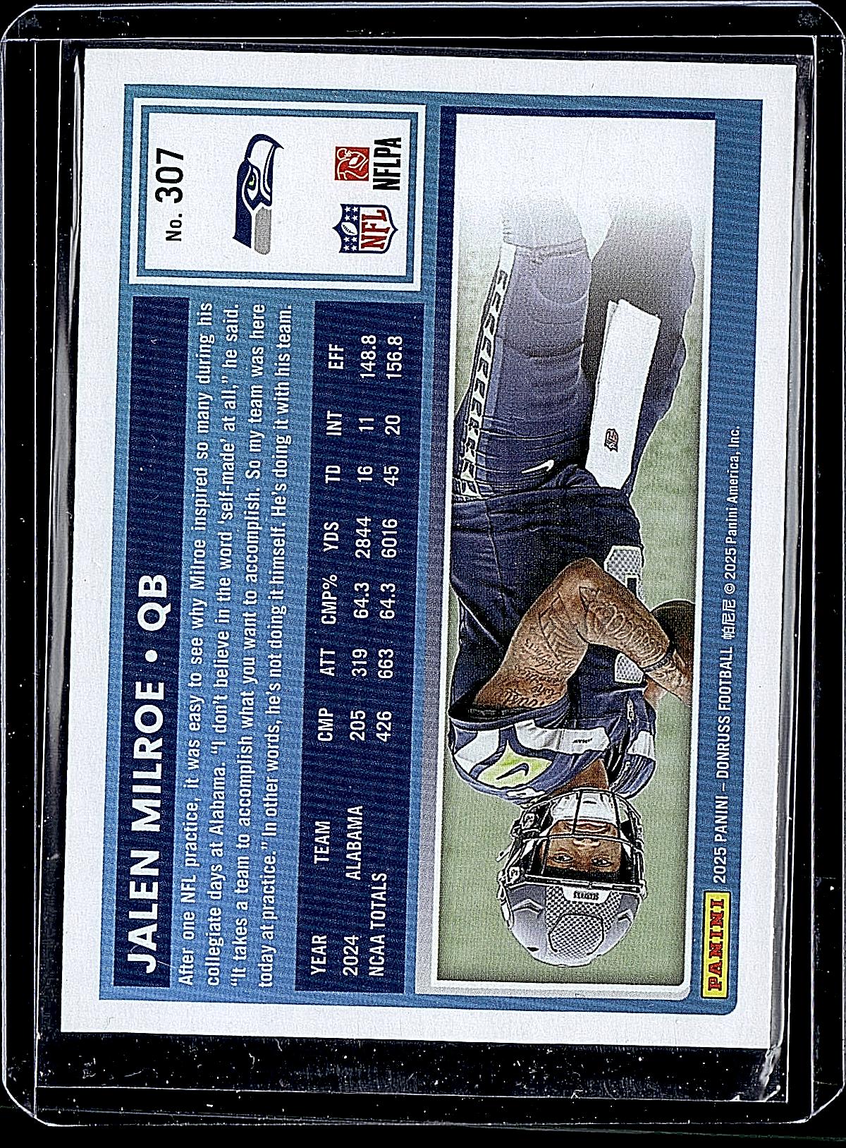 2025 Donruss #307 Jalen Milroe