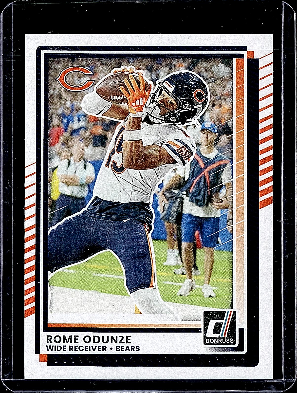 2025 Donruss #222 Rome Odunze Press Proofs Yellow