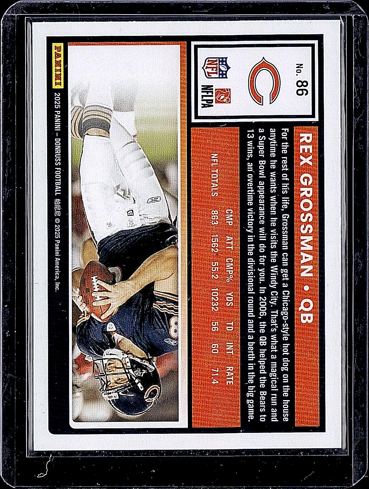 2025 Donruss #86 Rex Grossman
