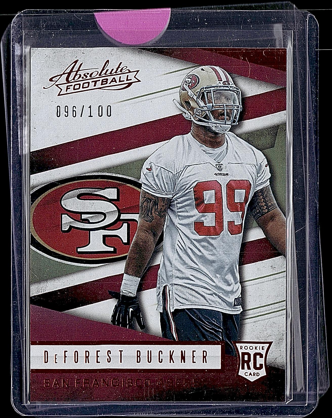 2016 Panini Absolute #187 DeForest Buckner Spectrum Red #/100