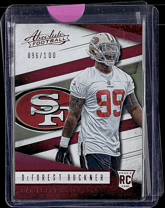 2016 Panini Absolute #187 DeForest Buckner Spectrum Red #/100
