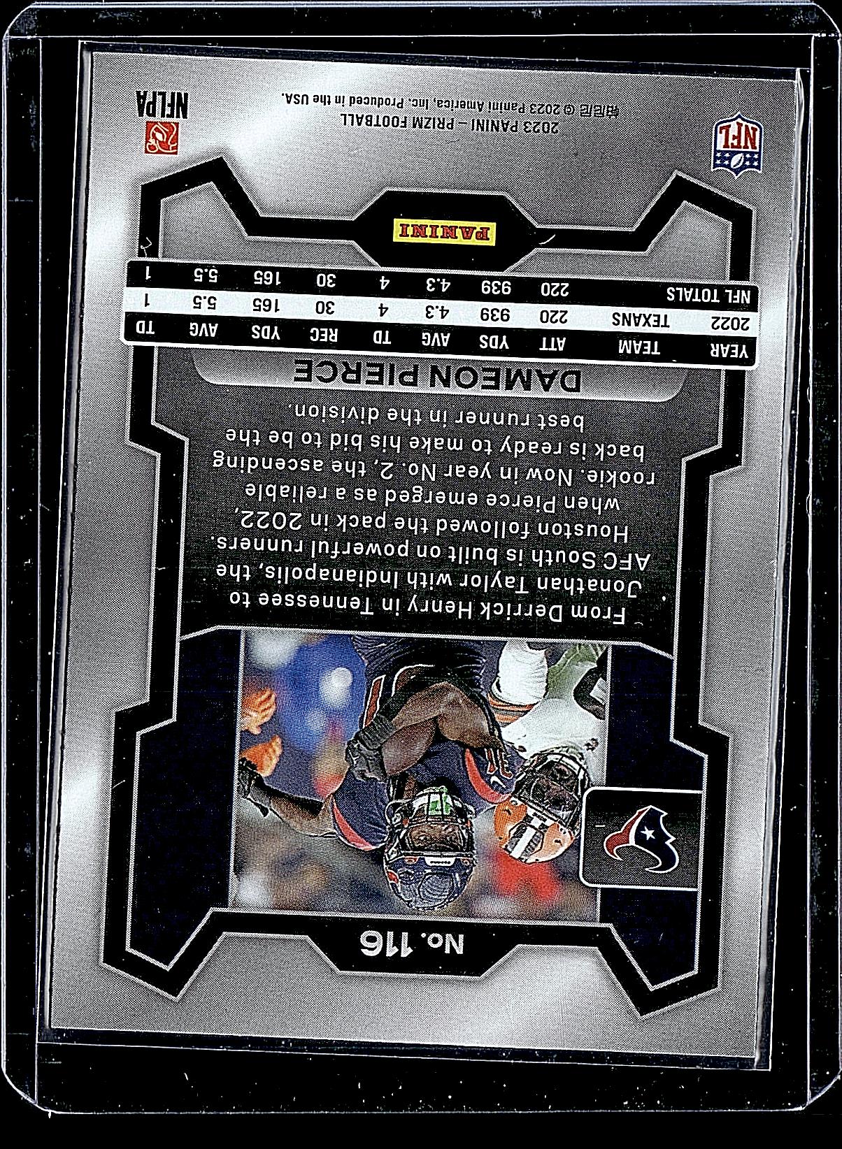 2023 Panini Prizm #116 Dameon Pierce
