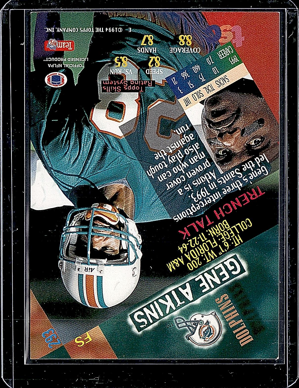 1994 Stadium Club #293 Gene Atkins