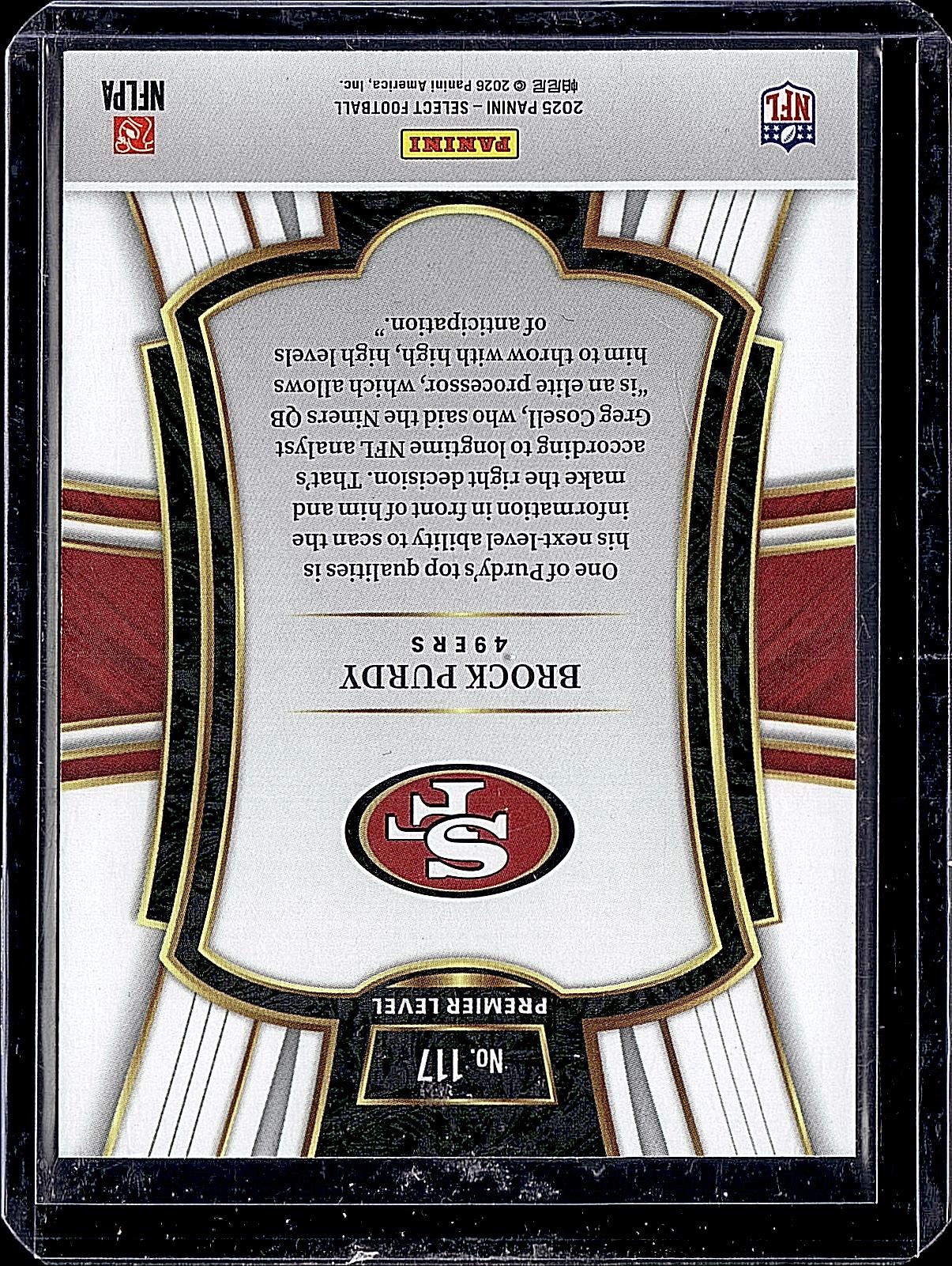 2025 Panini Select #117 Brock Purdy