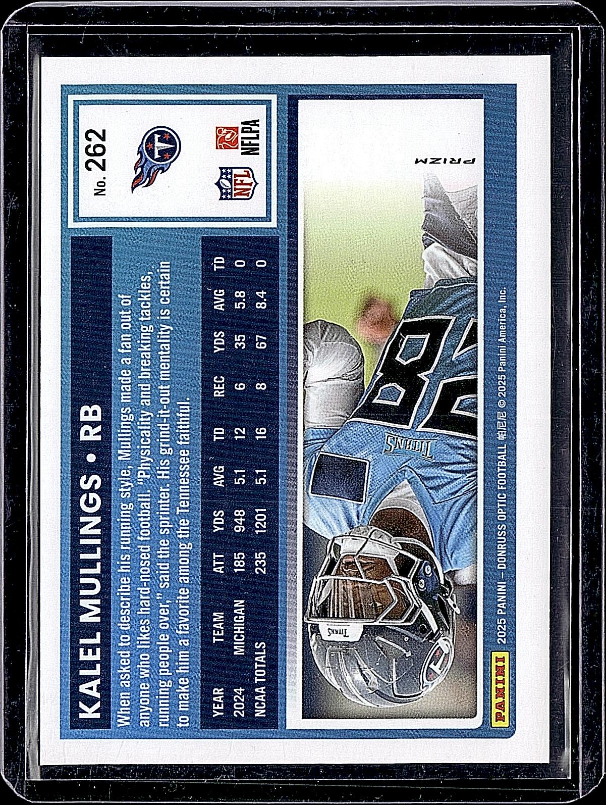 2025 Donruss Optic #262 Kalel Mullings