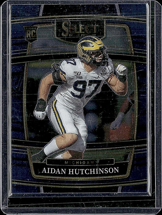 2022 Panini Select Draft Picks #33 Aidan Hutchinson Blue (Retail Base)