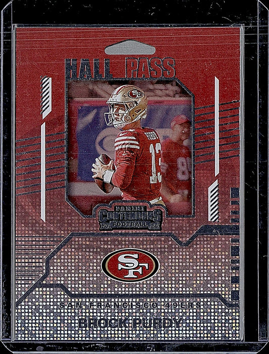 2024 Panini Contenders #8 Brock Purdy Hall Pass