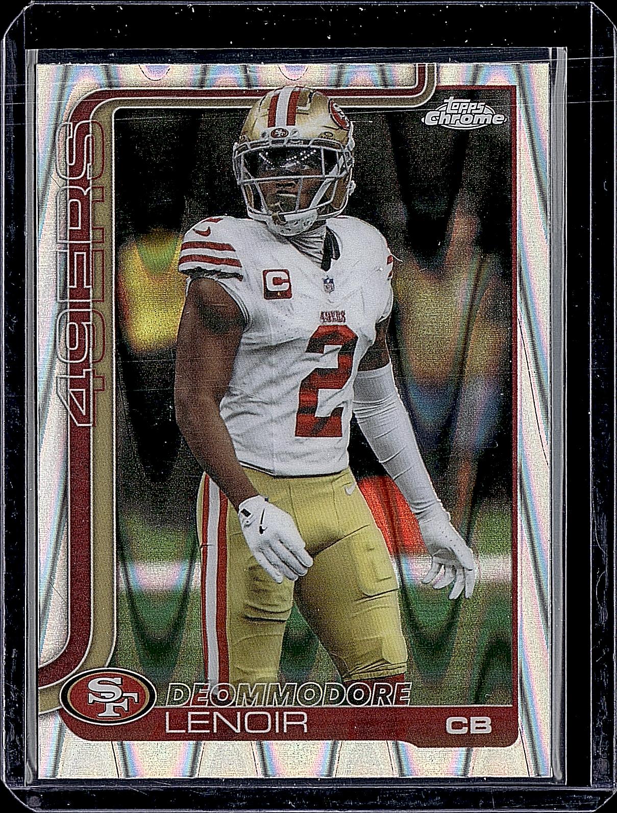 2025 Topps Chrome #269 Deommodore Lenoir Ray Wave Refractor