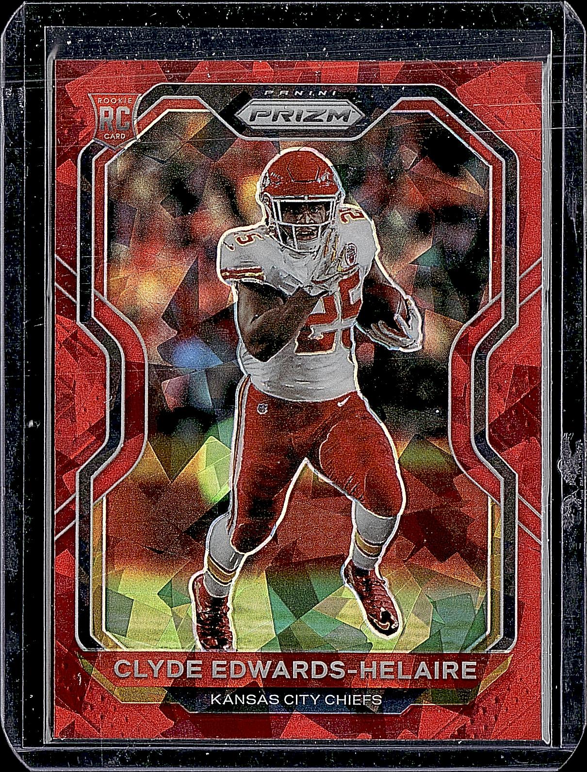 2020 Panini Prizm #328 Clyde Edwards-Helaire Prizm Red Ice