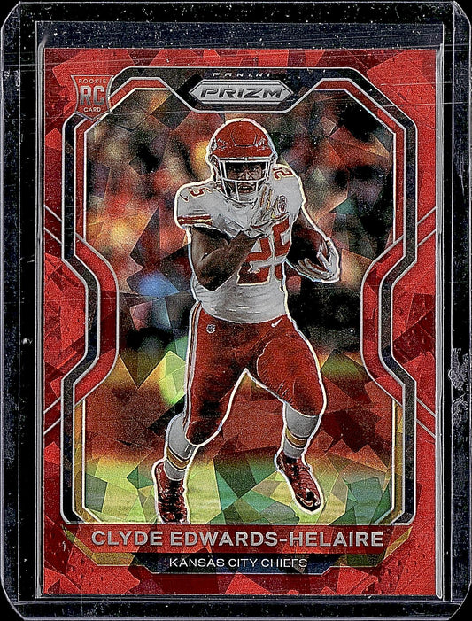 2020 Panini Prizm #328 Clyde Edwards-Helaire Prizm Red Ice