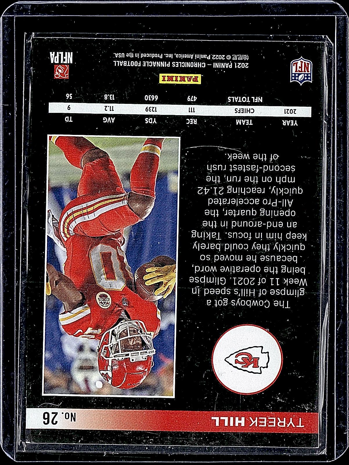 2021 Panini Chronicles #26 Tyreek Hill Pinnacle