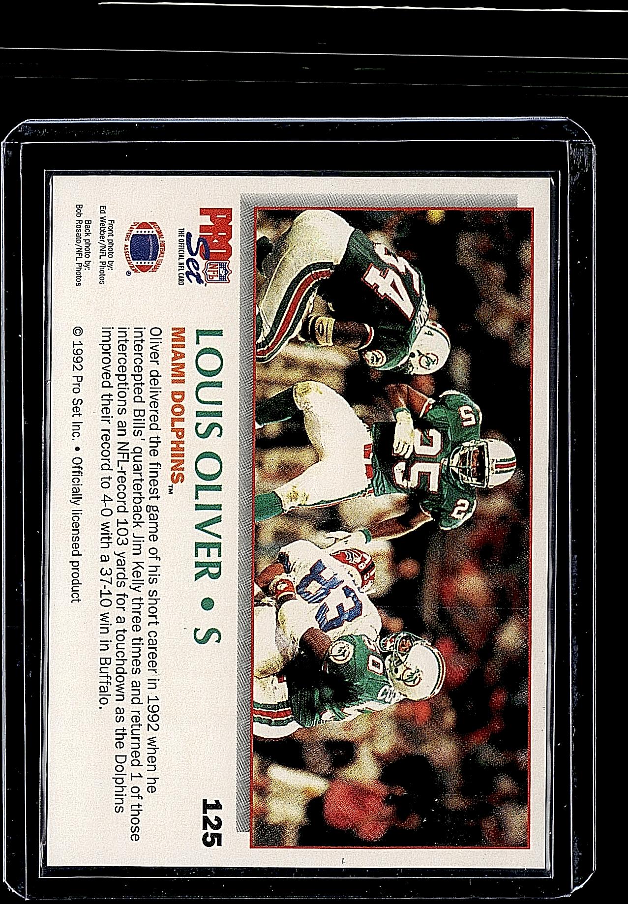 1992 Pro Set Power #125 Louis Oliver