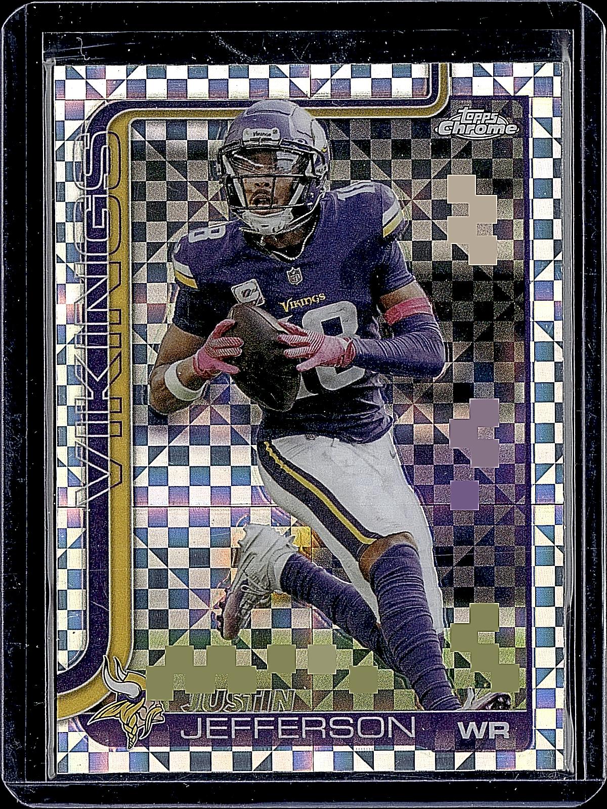2025 Topps Chrome #195 Justin Jefferson Topps Refractor