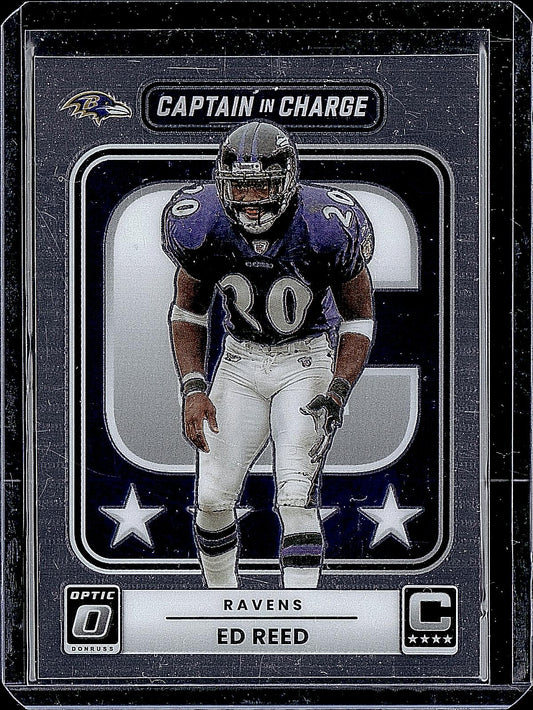 2025 Donruss Optic #10 Ed Reed Captain in Charge