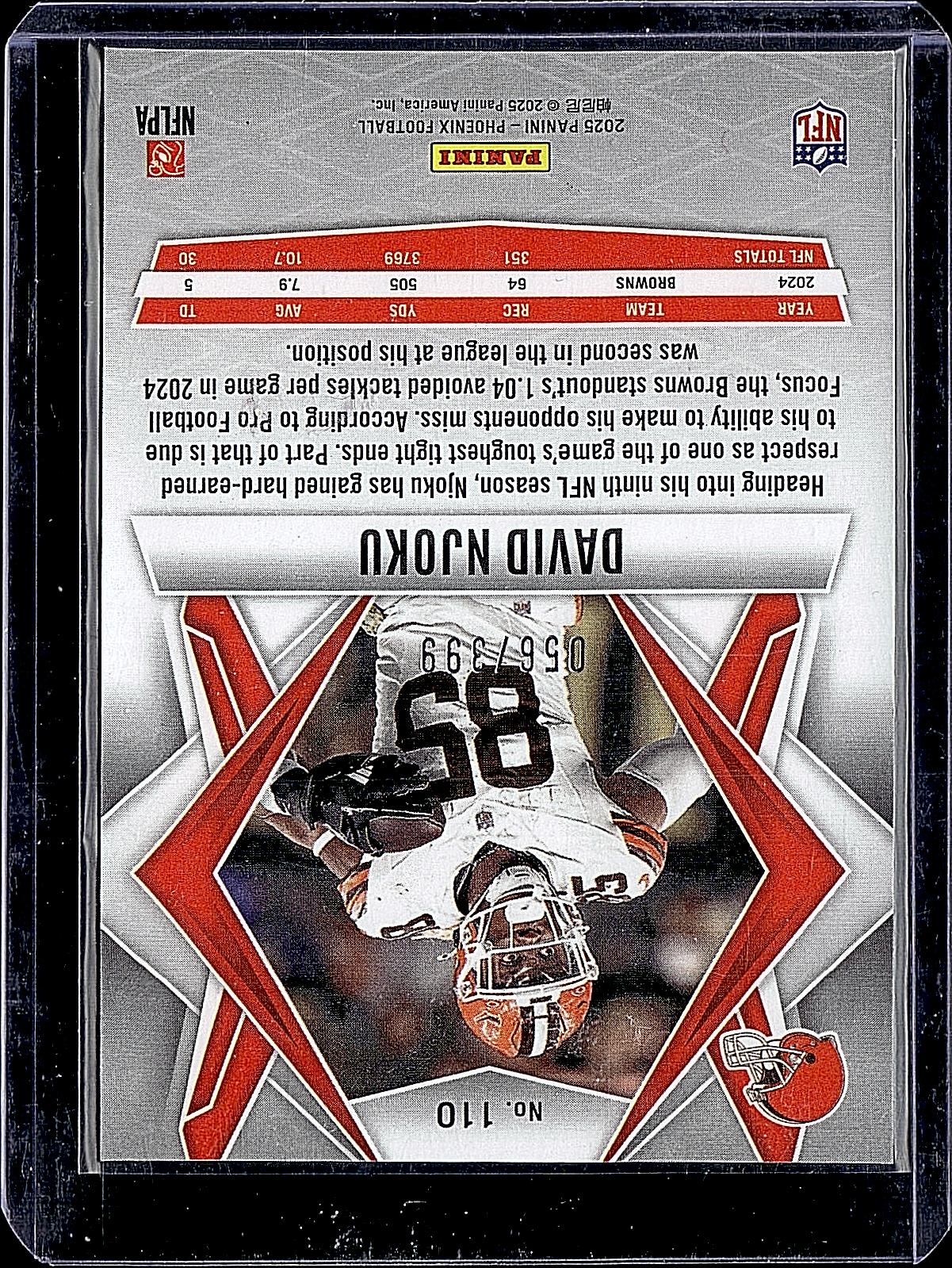 2025 Panini Phoenix #110 David Njoku