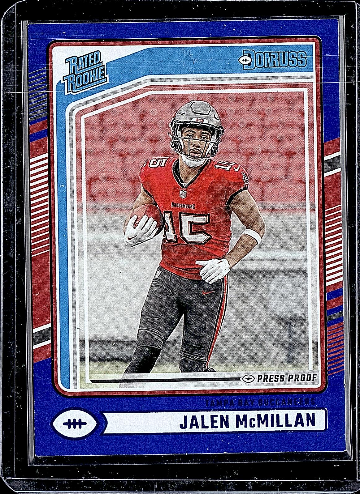 2024 Donruss #388 Jalen McMillan Press Proof Blue