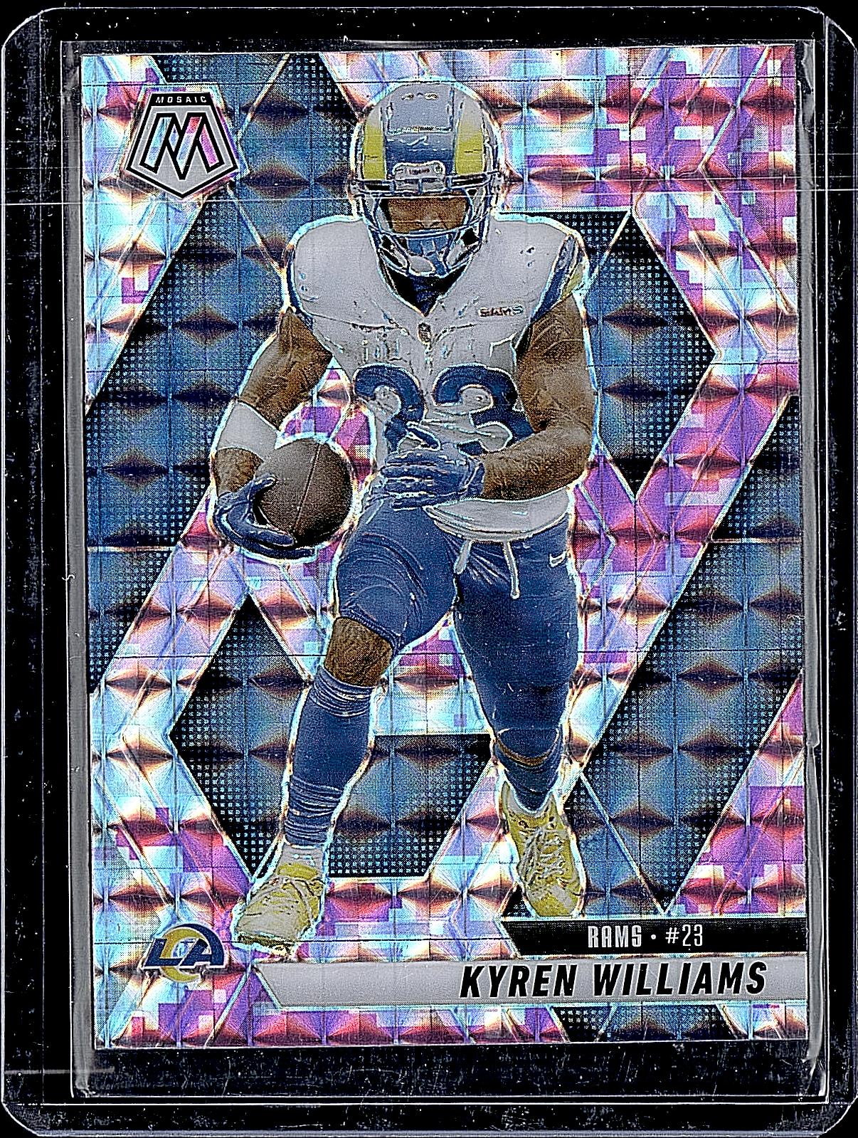 2025 Panini Mosaic #136 Kyren Williams Mosaic Camo Pink