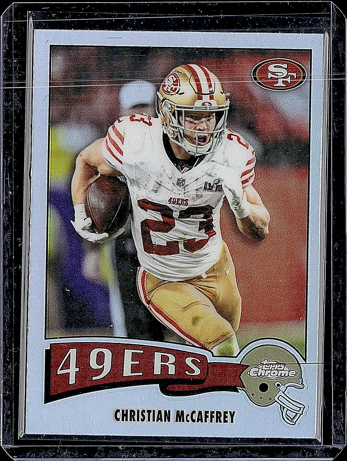2025 Topps Chrome #1975-29 Christian McCaffrey 1975 Topps Refractor