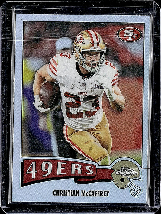 2025 Topps Chrome #1975-29 Christian McCaffrey 1975 Topps Refractor