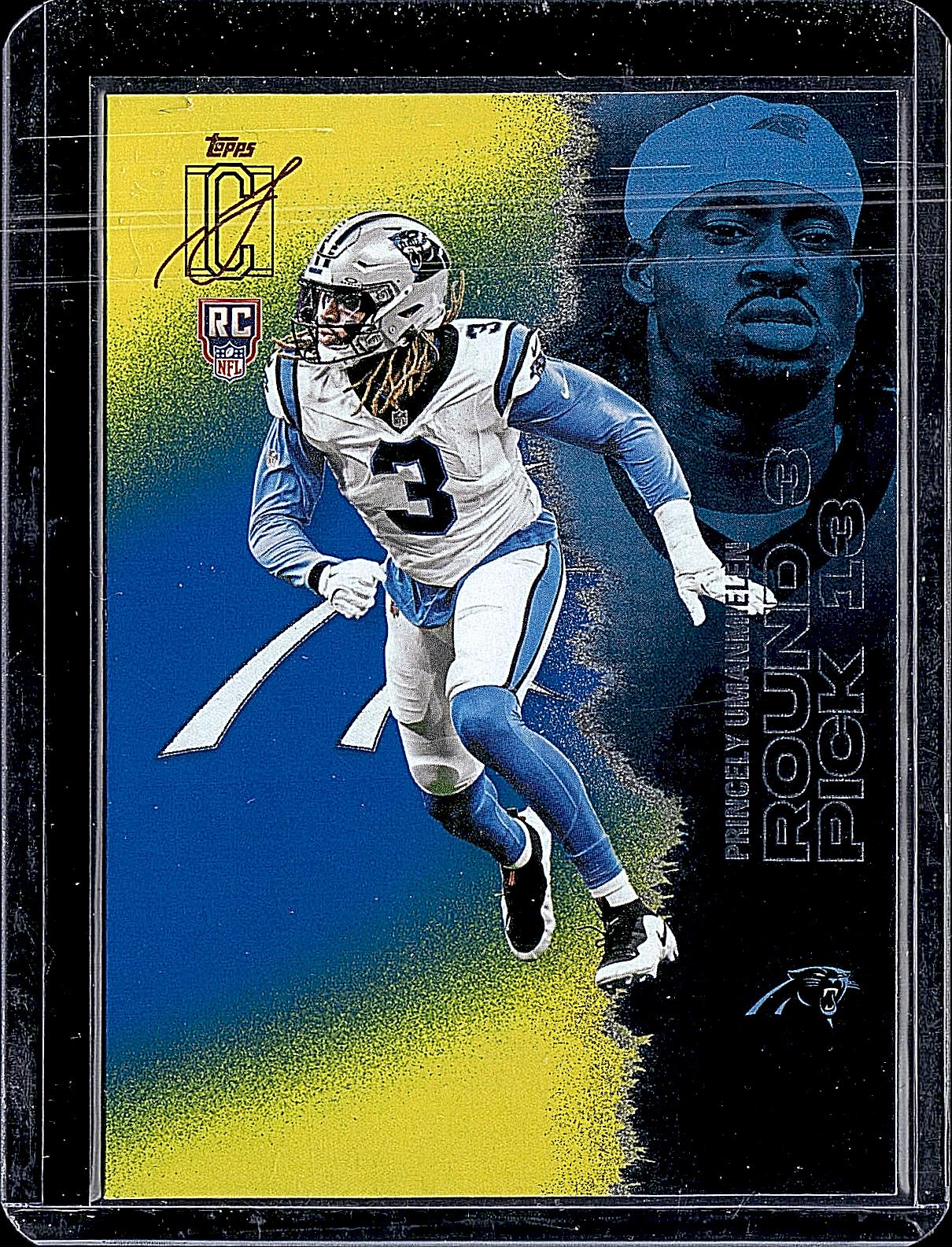 2025 Topps Signature Class #175 Princely Umanmielen Blue & Yellow