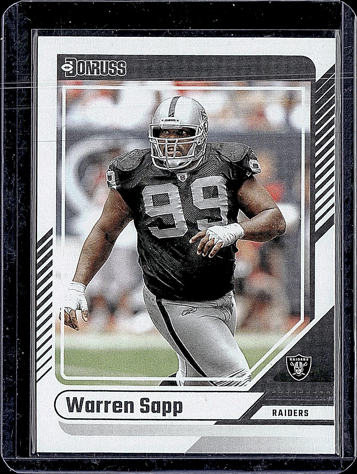 2024 Donruss #299 Warren Sapp Press Proof Blue