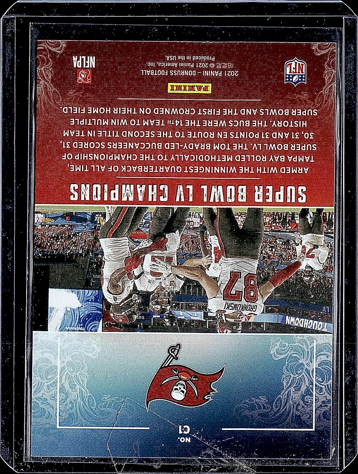 2021 Donruss #C1 Tampa Bay Buccaneers Champions