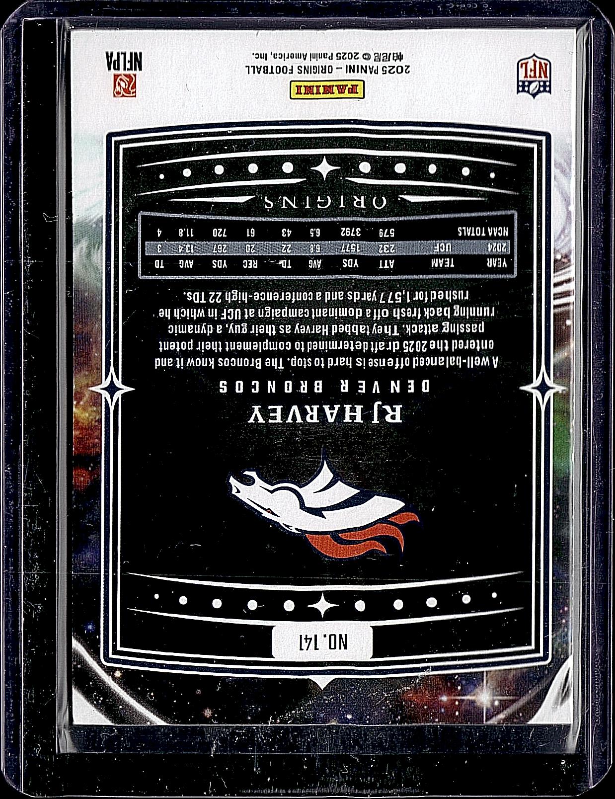 2025 Panini Origins #141 RJ Harvey Holo Orange #/249