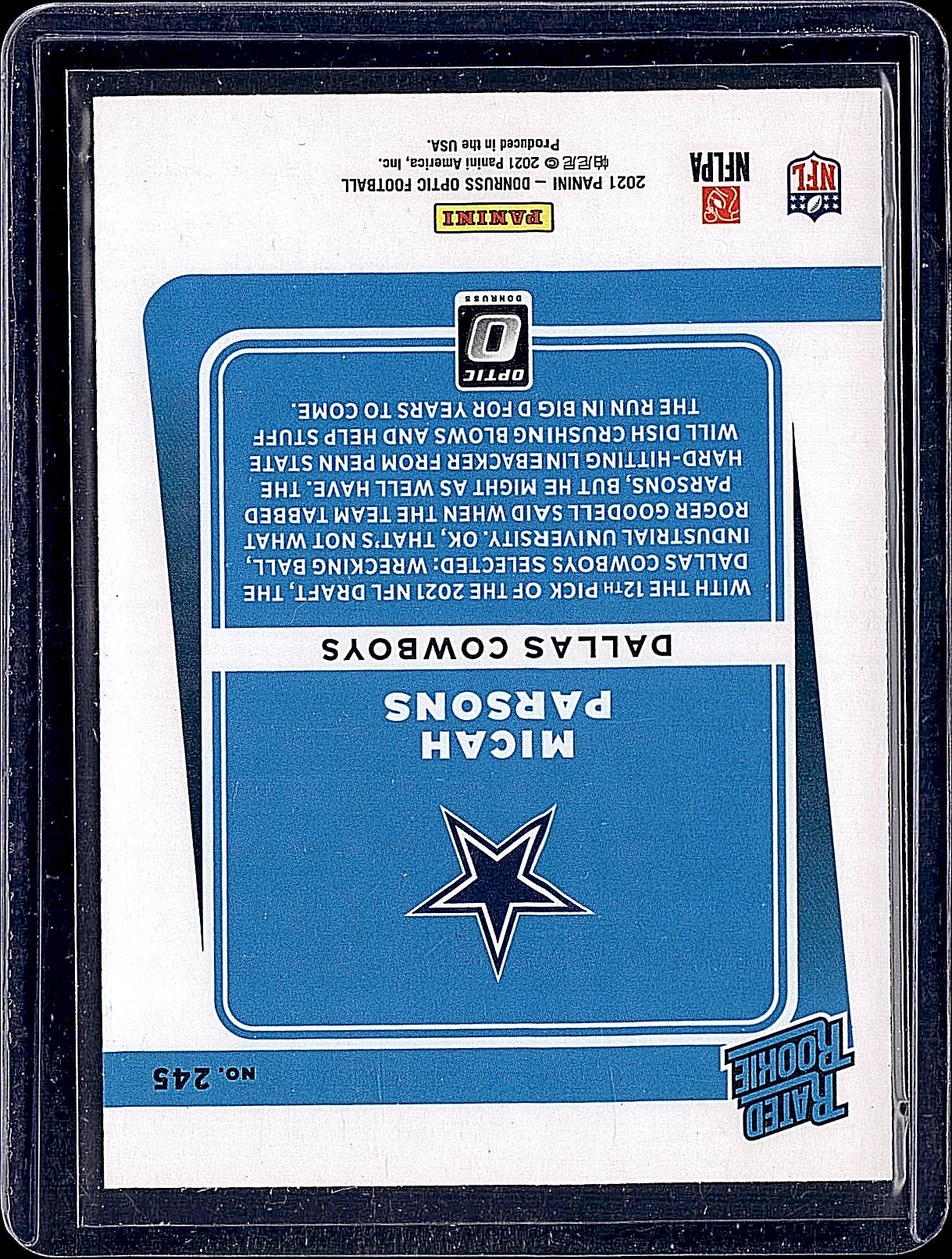 2021 Donruss Optic #245 Micah Parsons