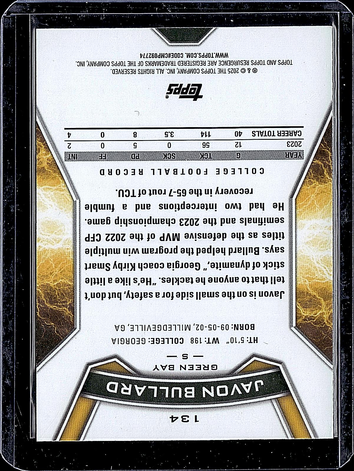 2024 Topps Resurgence #134 Javon Bullard Refractor