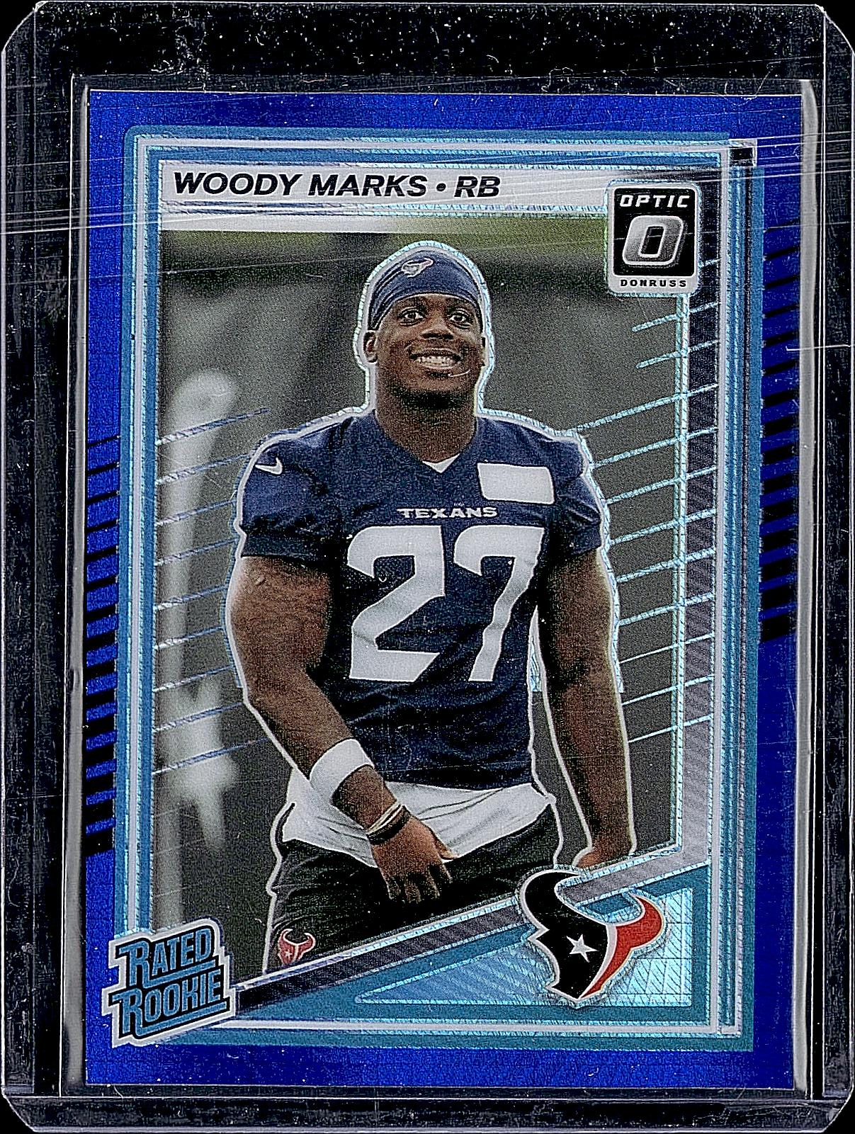 2025 Donruss Optic #288 Woody Marks Blue Hyper