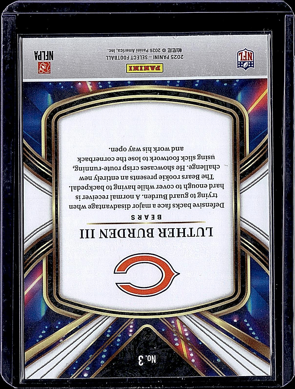 2025 Panini Select #3 Luther Burden III Select Future