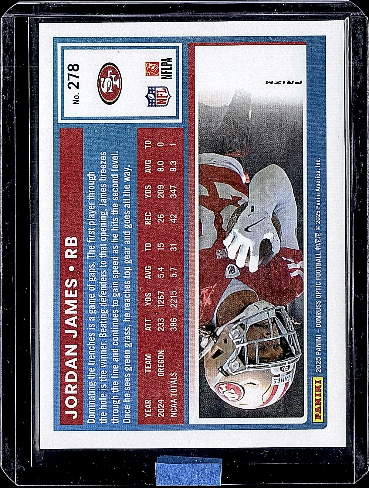 2025 Donruss Optic #278 Jordan James Holo
