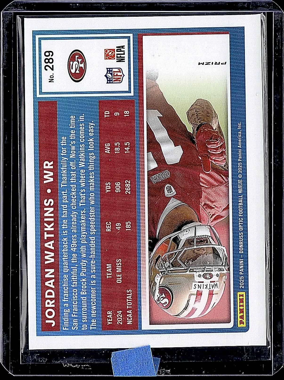 2025 Donruss Optic #289 Jordan Watkins