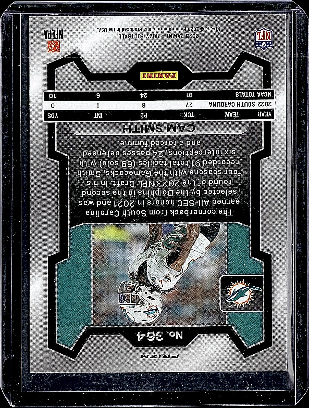2023 Panini Prizm #364 Cam Smith Orange Ice
