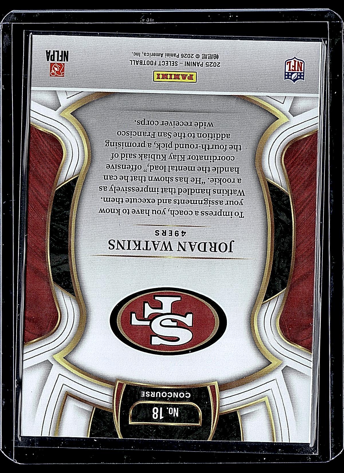 2025 Panini Select #18 Jordan Watkins