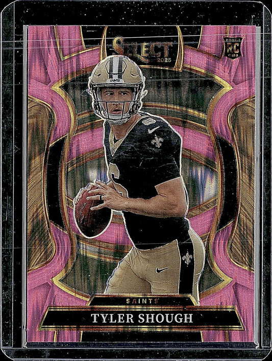 2025 Panini Select #41 Tyler Shough Pink Prizm Shock