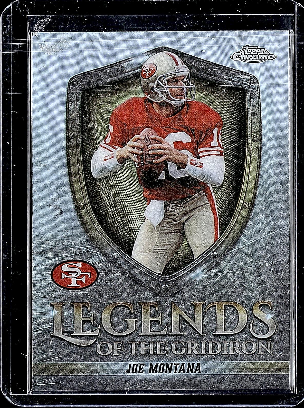2025 Topps Chrome #LOG-8 Joe Montana Legends of the Gridiron Refractor