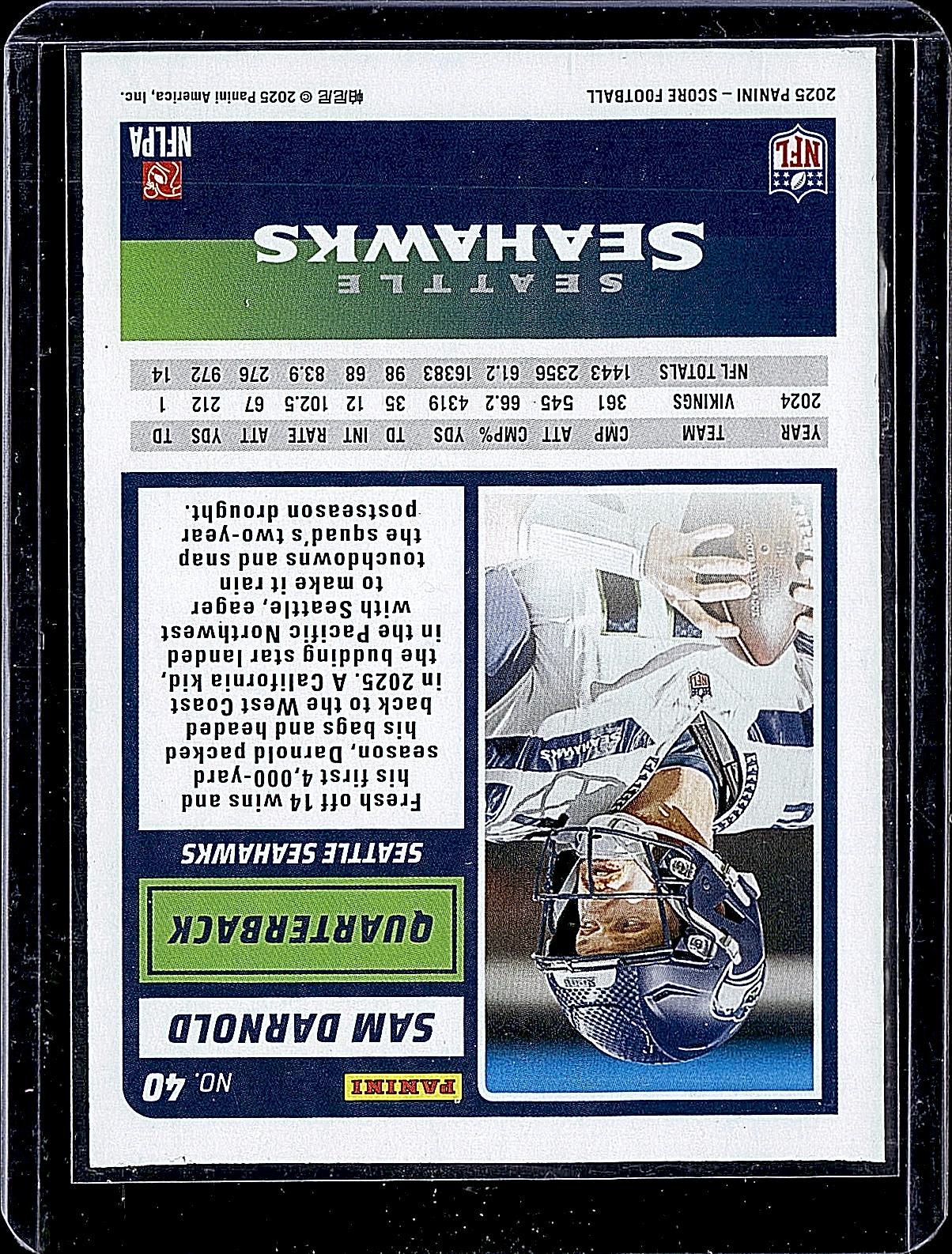 2025 Score #40 Sam Darnold
