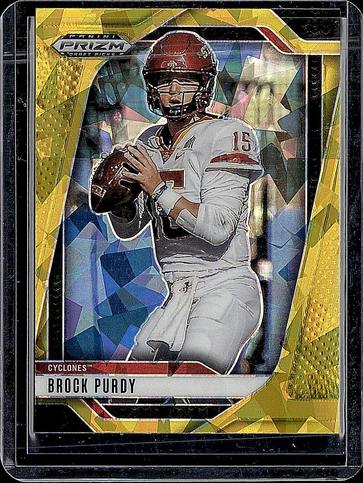 2025 Panini Prizm Draft Picks #176 Brock Purdy Prizms Gold Ice