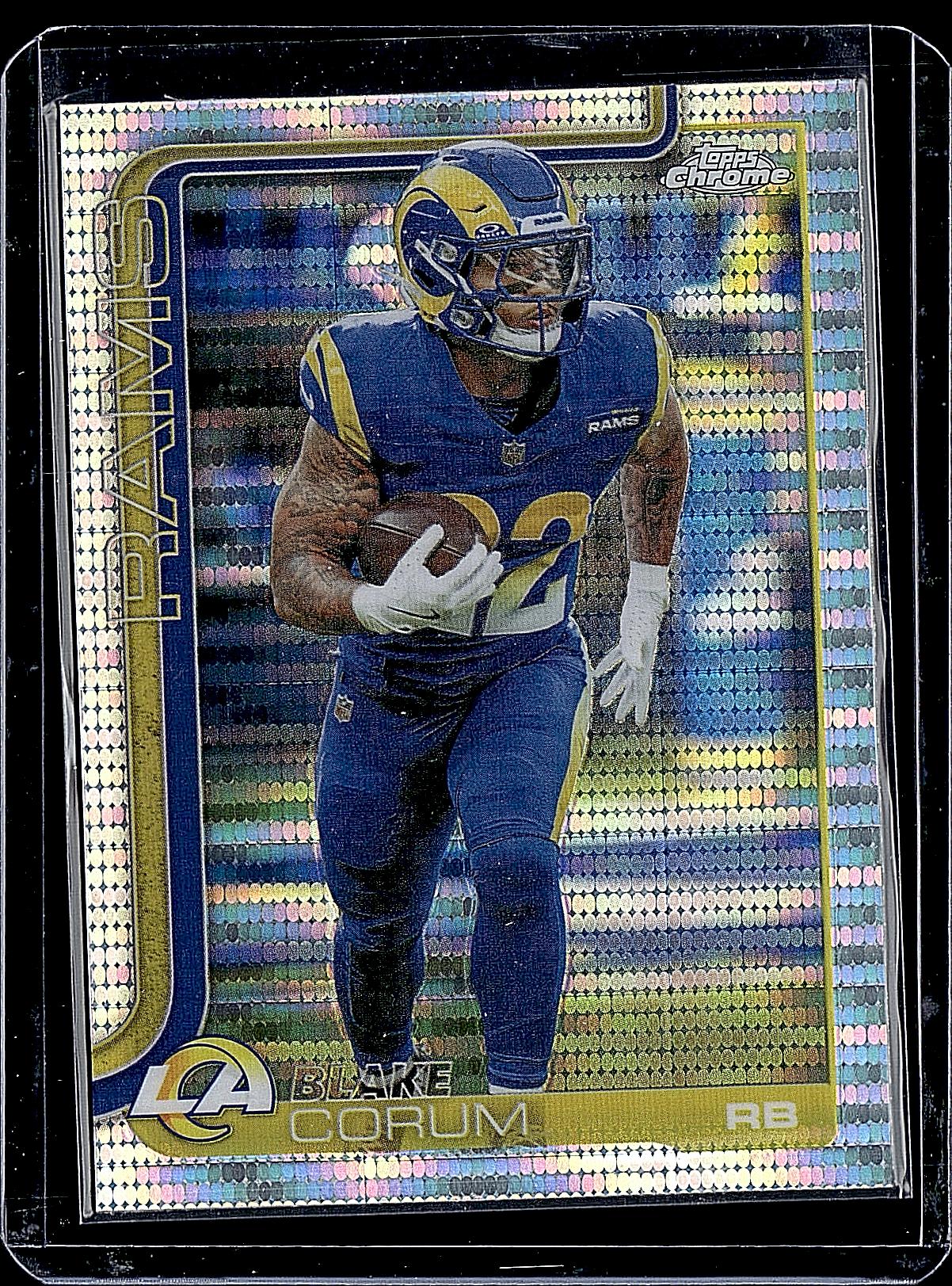 2025 Topps Chrome #171 Blake Corum Pulsar Refractor