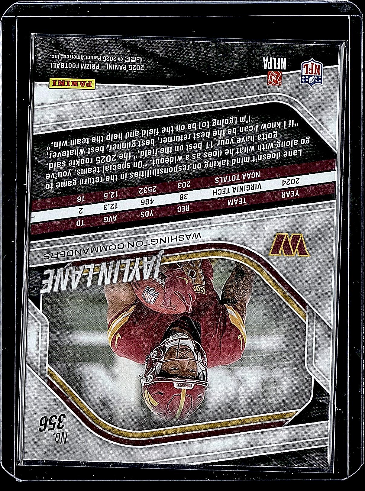 2025 Panini Prizm #356 Jaylin Lane